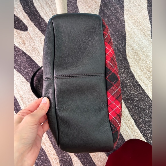 Talbots greenwich leather and plaid shoulder bag - Picture 6 of 7